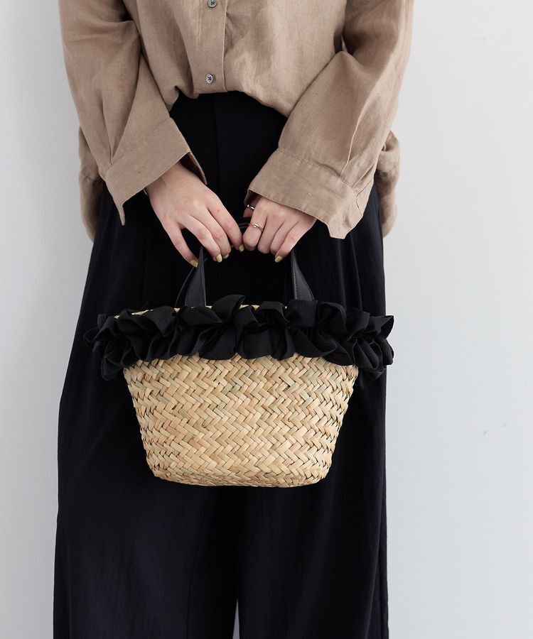 YECCA VECCA「【cache cache】フリルカゴバッグ」|ハンドバッグ|