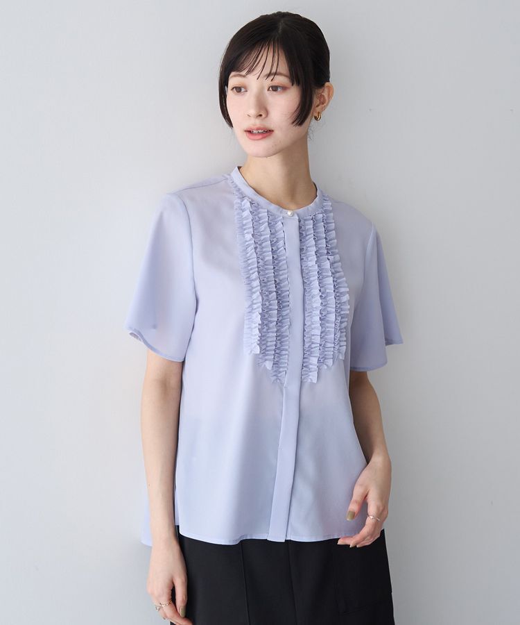 YECCA VECCA「フリルデザインブラウス」|シャツ・ブラウス|