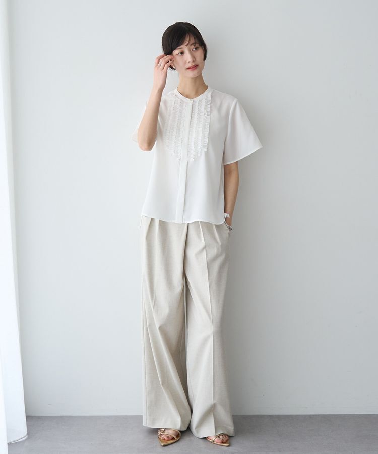 YECCA VECCA「フリルデザインブラウス」|シャツ・ブラウス|