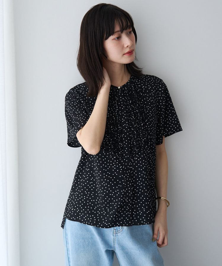 YECCA VECCA「フリルデザインブラウス」|シャツ・ブラウス|