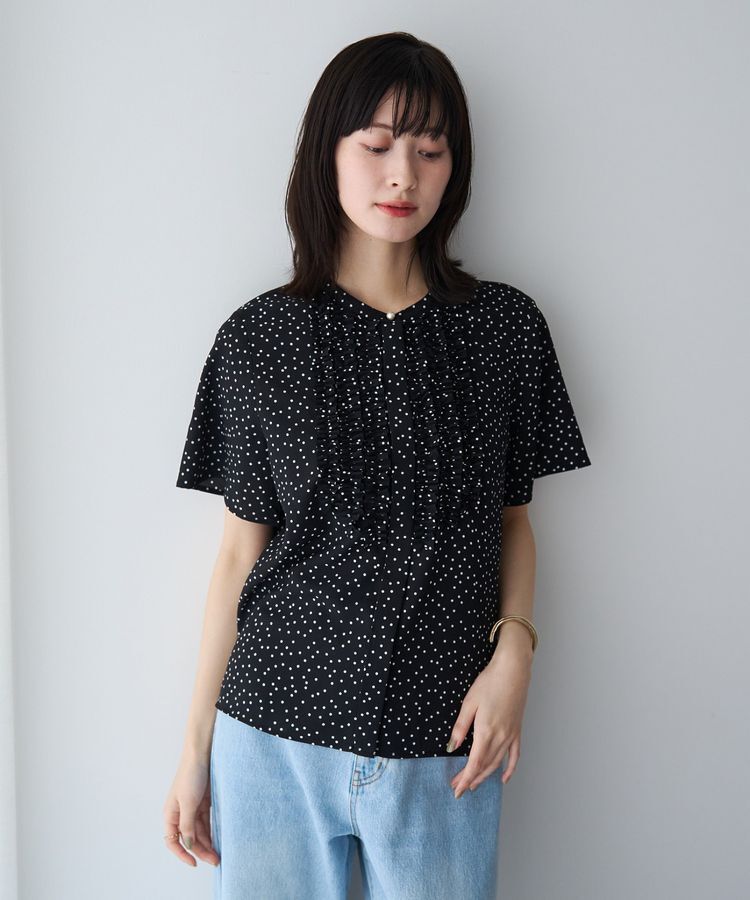 YECCA VECCA「フリルデザインブラウス」|シャツ・ブラウス|