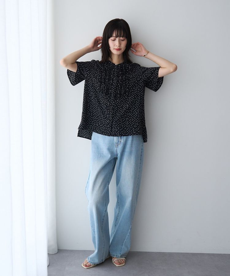 YECCA VECCA「フリルデザインブラウス」|シャツ・ブラウス|