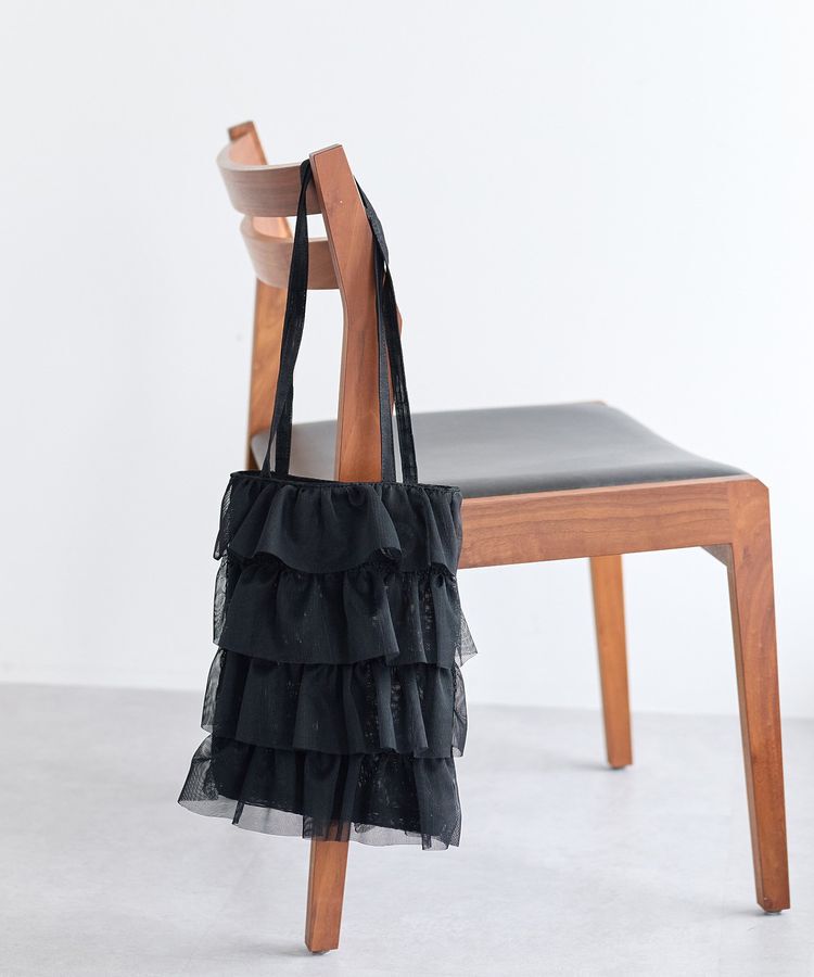 YECCA VECCA「【CASSELINI】メッシュフリルトート」|トートバッグ|