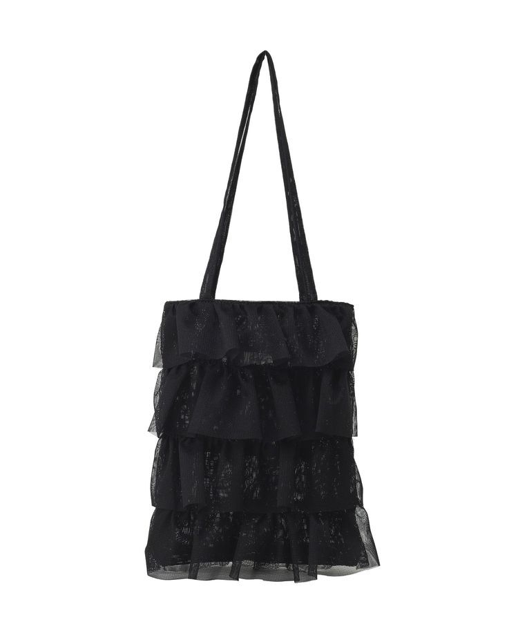 YECCA VECCA「【CASSELINI】メッシュフリルトート」|トートバッグ|