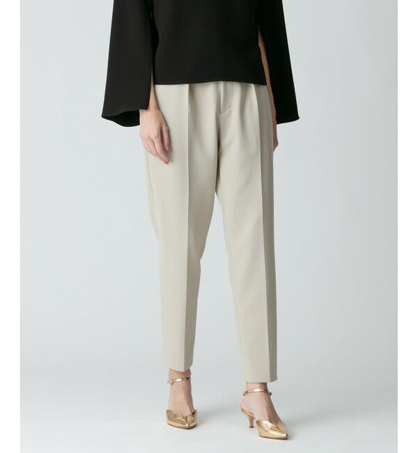 allureville「ダブルクロステーパードタックパンツ」|その他|