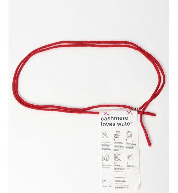 allureville「【extreme cashmere(エクストリームカシミヤ)】 CORD」|ベルト|レッド