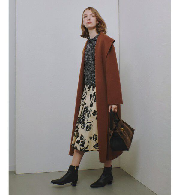 allureville「モノフロッキータックフレアスカート」|スカート|