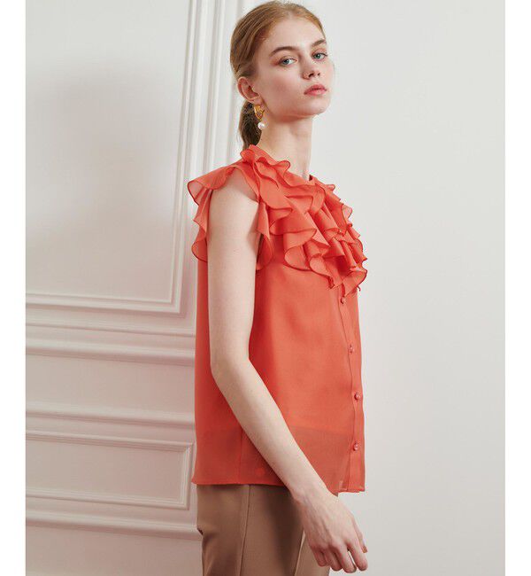 LOULOU WILLOUGHBY「【LOULOU WILLOUGHBY】ラッフルボリュームブラウス」|シャツ・ブラウス|