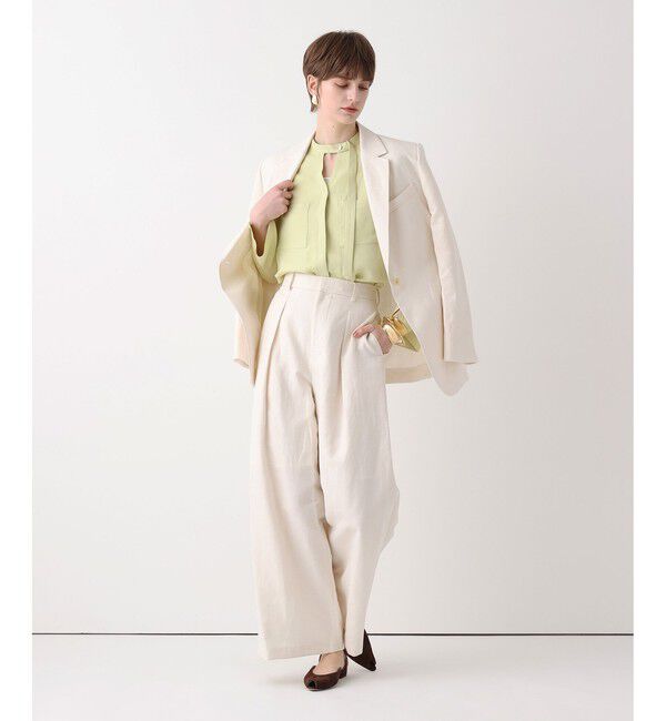 allureville「ブライトツイルアシメボウブラウス」|シャツ・ブラウス|