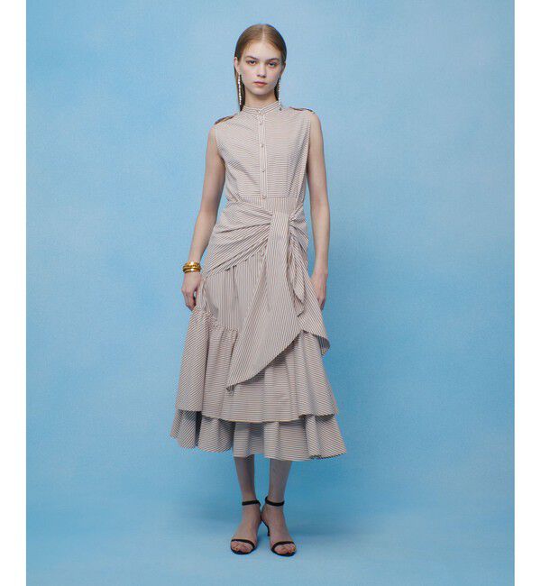 LOULOU WILLOUGHBY「【LOULOU WILLOUGHBY】レイヤードレープワンピース」|ワンピース|