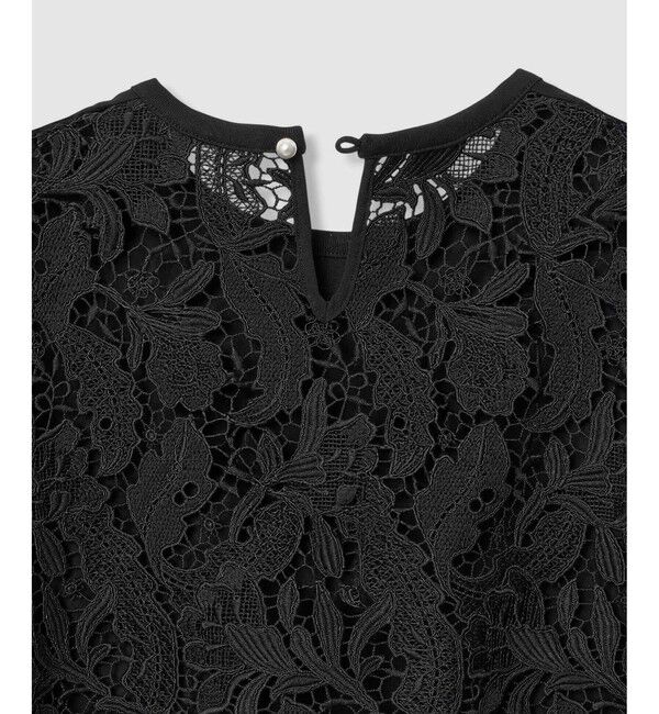 LOULOU WILLOUGHBY「【LOULOU WILLOUGHBY】レースドッキングロングＴシャツ」|Tシャツ・カットソー|