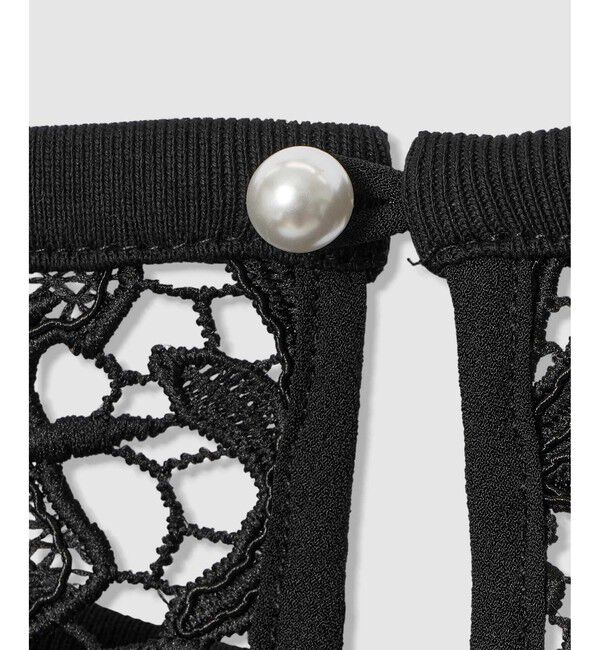 LOULOU WILLOUGHBY「【LOULOU WILLOUGHBY】レースドッキングロングＴシャツ」|Tシャツ・カットソー|