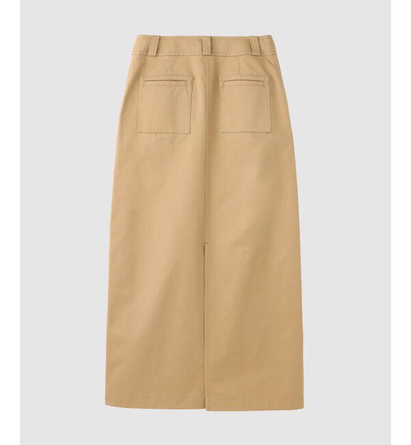 LOULOU WILLOUGHBY「【LOULOU WILLOUGHBY】チノタイトロングスカート」|スカート|