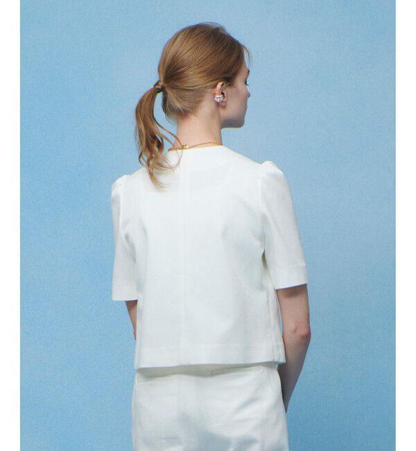 LOULOU WILLOUGHBY「【LOULOU WILLOUGHBY】ブライトリネン半袖ジャケット」|テーラードジャケット|