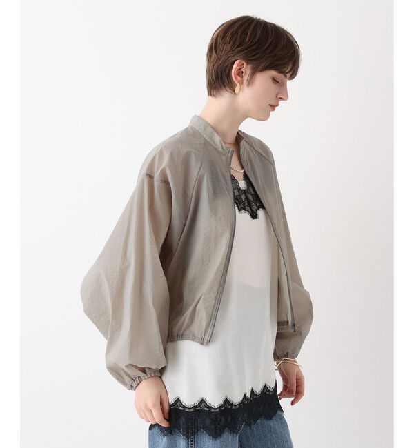 allureville「トランスペアレントコクーンブルゾン」|ブルゾン・スタジャン|