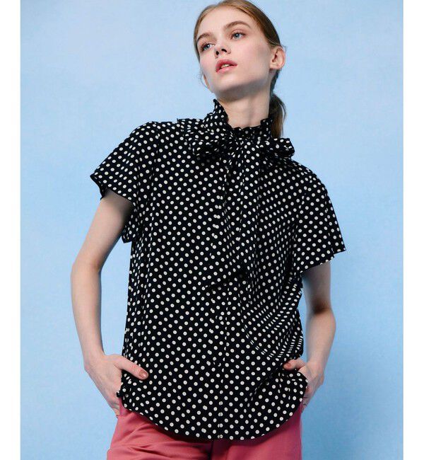 LOULOU WILLOUGHBY「◇【LOULOU WILLOUGHBY】デシンドットフレアスリーブブラウス」|その他|