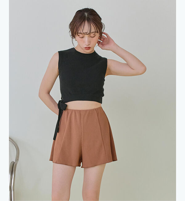 SEA DRESS「サイドリボンニット&times;ハイウエストビキニ」|ビキニ|ブラック