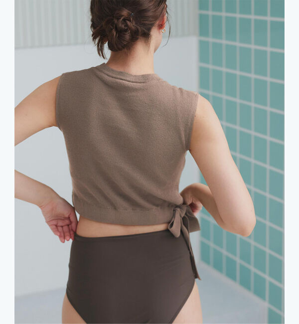 SEA DRESS「サイドリボンニット&times;ハイウエストビキニ」|ビキニ|