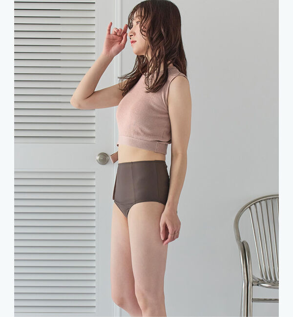 SEA DRESS「サイドリボンニット&times;ハイウエストビキニ」|ビキニ|