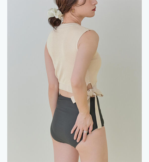 SEA DRESS「サイドリボンニット&times;ハイウエストビキニ」|ビキニ|