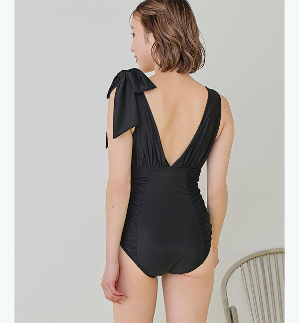 SEA DRESS「深Vネックシンプルワンピース」|ビキニ|