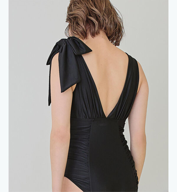 SEA DRESS「深Vネックシンプルワンピース」|ビキニ|