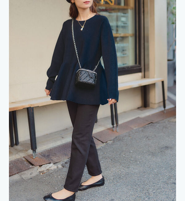 titivate「バックパールデザインニットトップス」|ニット・セーター|