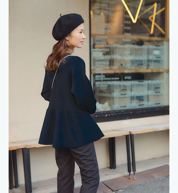 titivate「バックパールデザインニットトップス」|ニット・セーター|