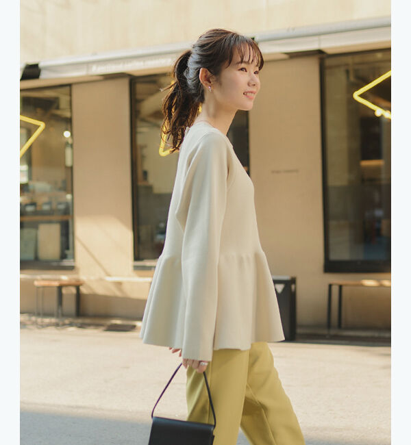 titivate「バックパールデザインニットトップス」|ニット・セーター|