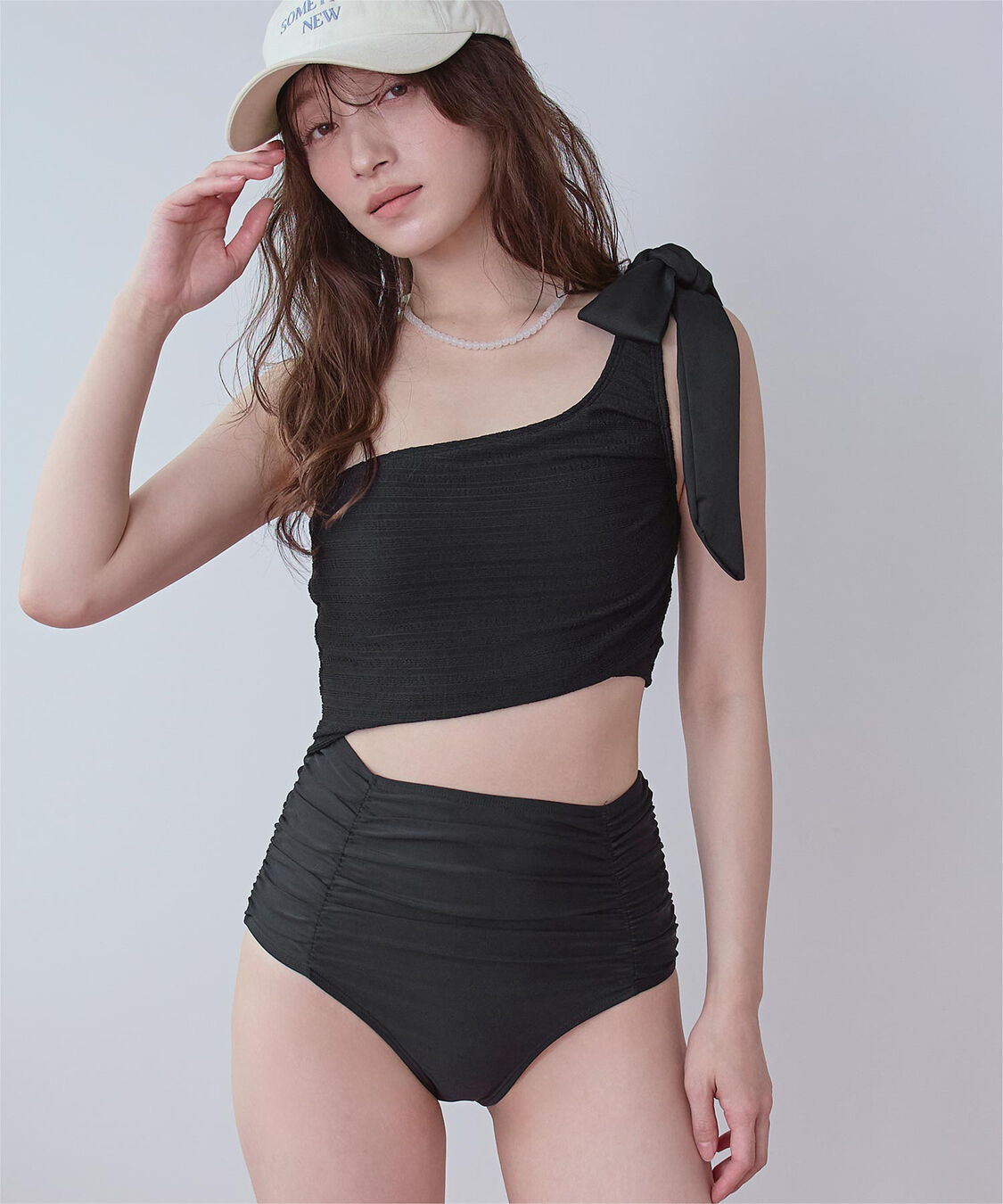 SEA DRESS「ワンショルダーカットアウトワンピース」|ビキニ|