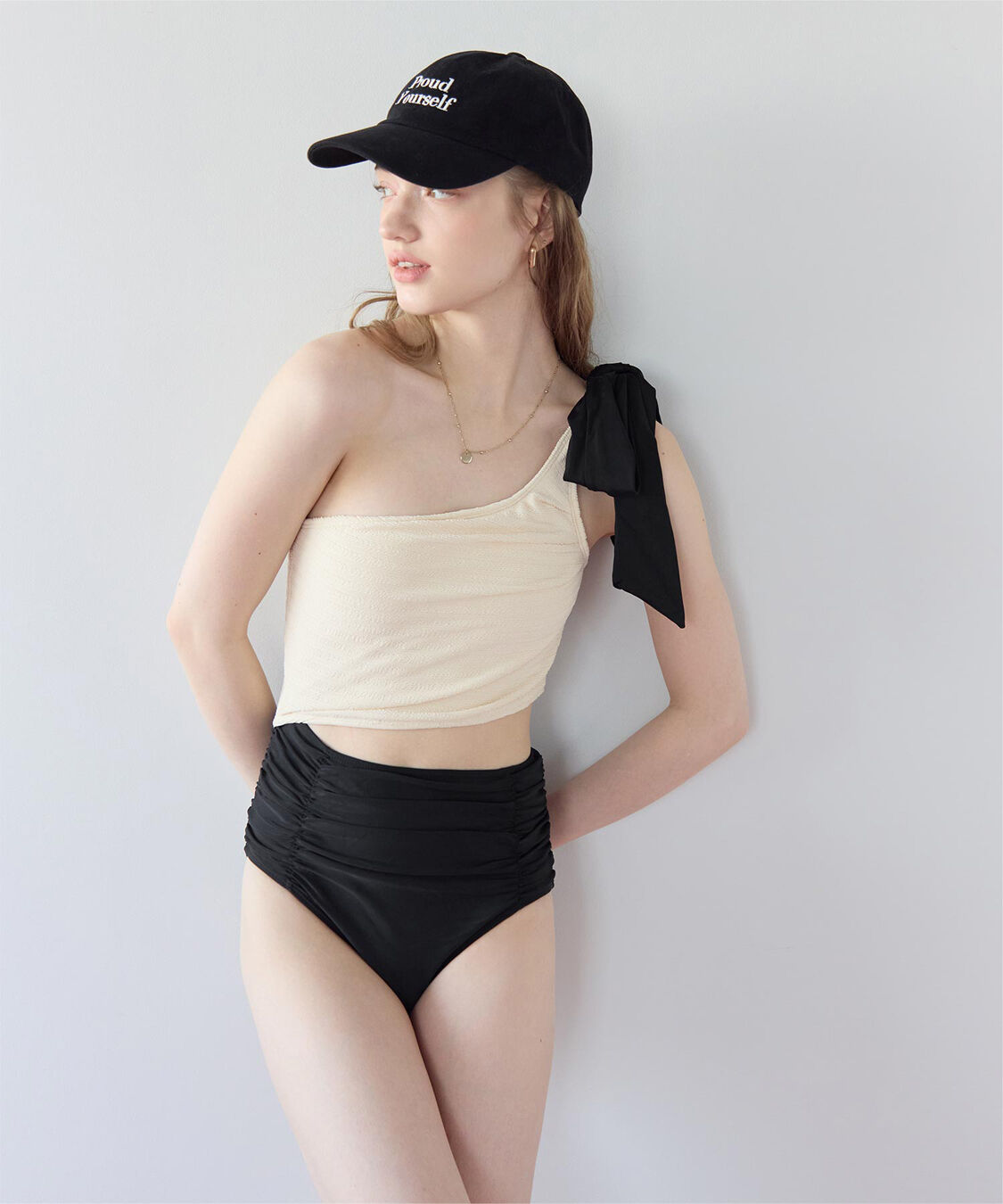 SEA DRESS「ワンショルダーカットアウトワンピース」|ビキニ|