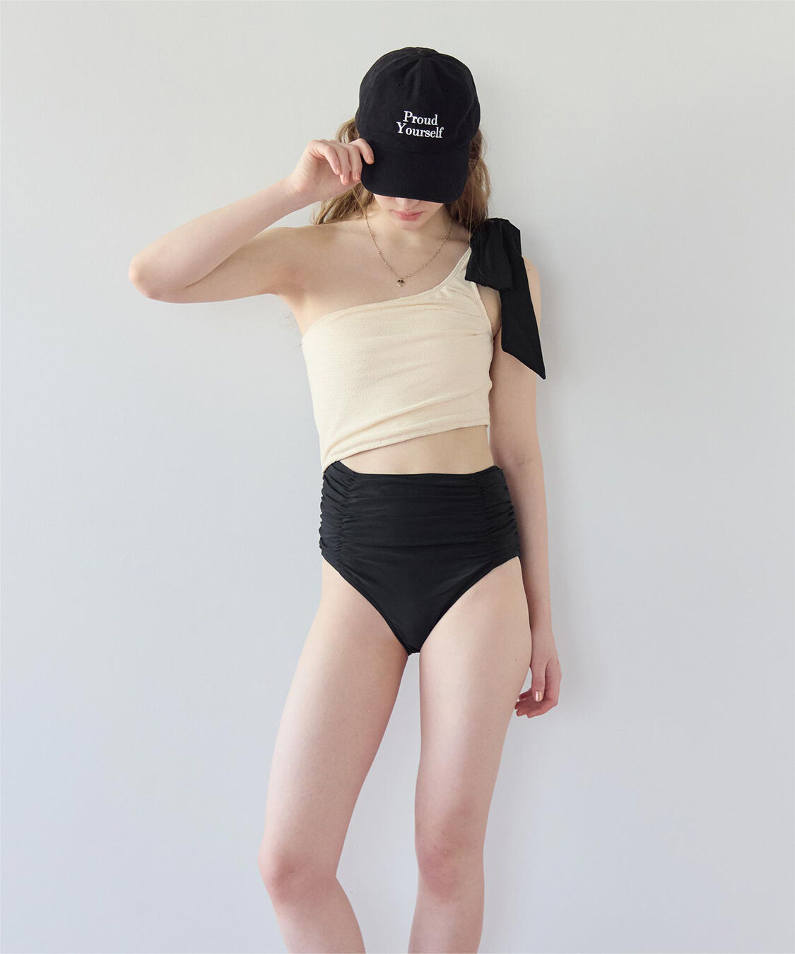 SEA DRESS「ワンショルダーカットアウトワンピース」|ビキニ|