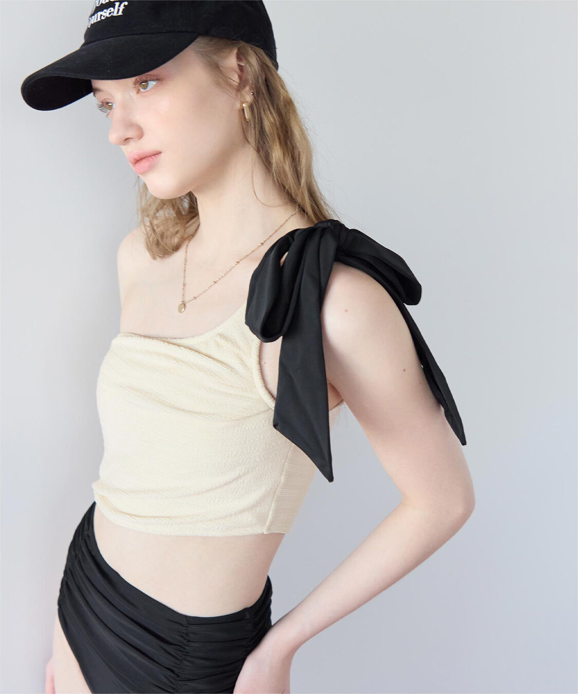 SEA DRESS「ワンショルダーカットアウトワンピース」|ビキニ|