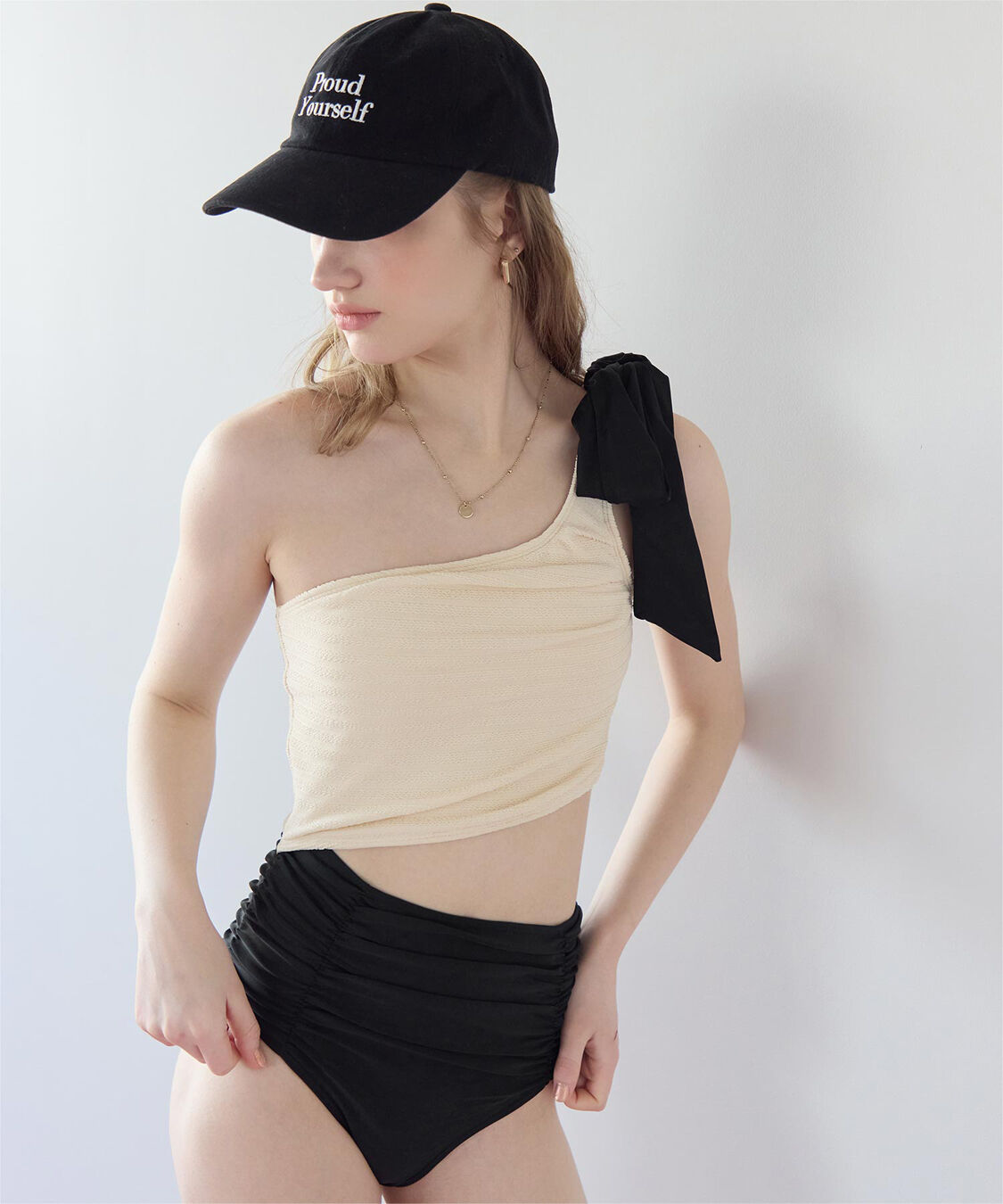 SEA DRESS「ワンショルダーカットアウトワンピース」|ビキニ|