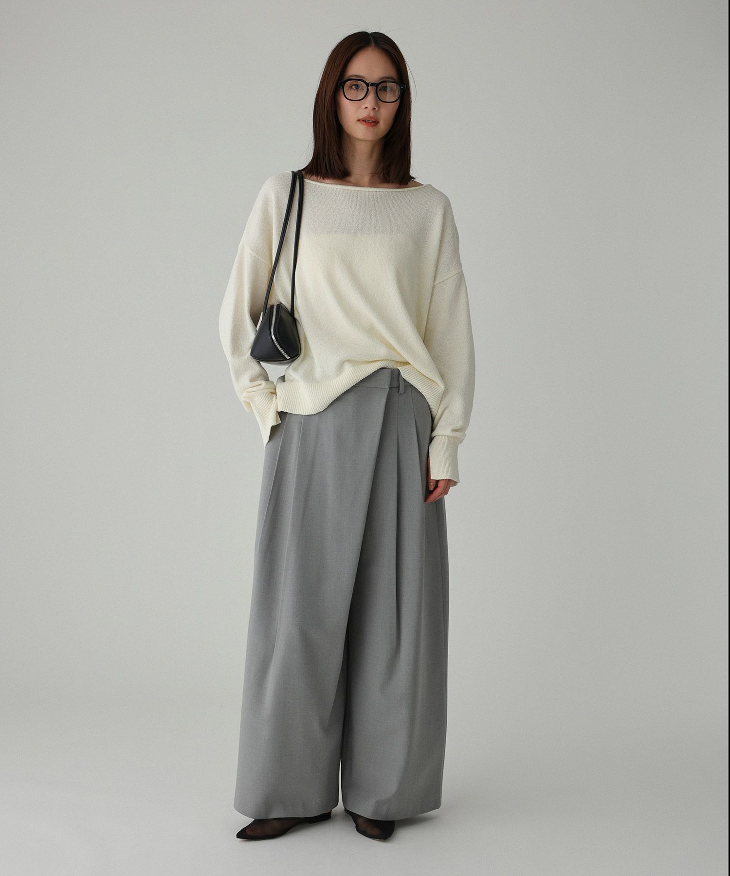 BABYLONE「ブークレボートネックプルオーバー」|ニット・セーター|