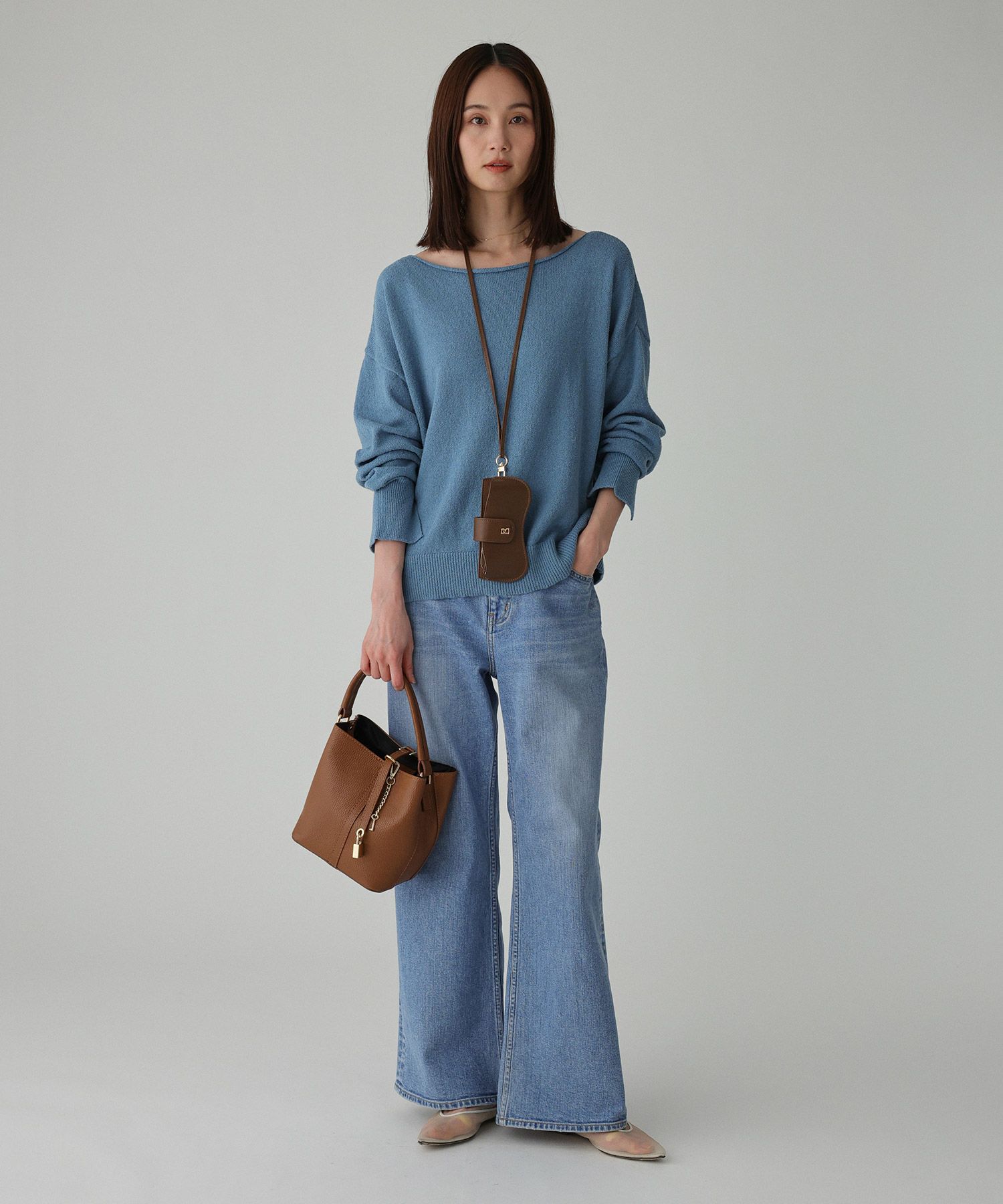 BABYLONE「ブークレボートネックプルオーバー」|ニット・セーター|