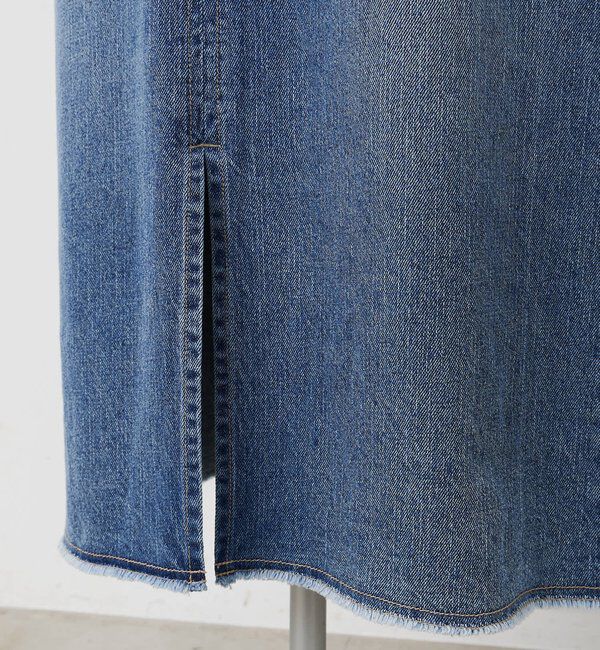  「綿麻デニムジャンパースカート」|ワンピース|