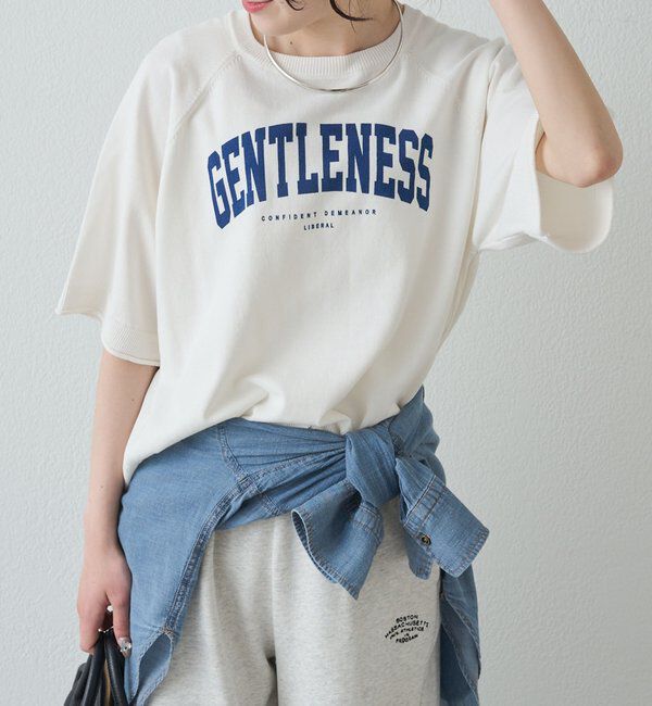  「アソートプリントハーフスリーブニット」|ニット・セーター|オフホワイト