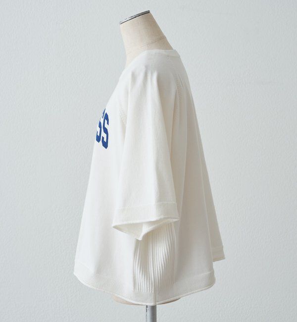  「アソートプリントハーフスリーブニット」|ニット・セーター|