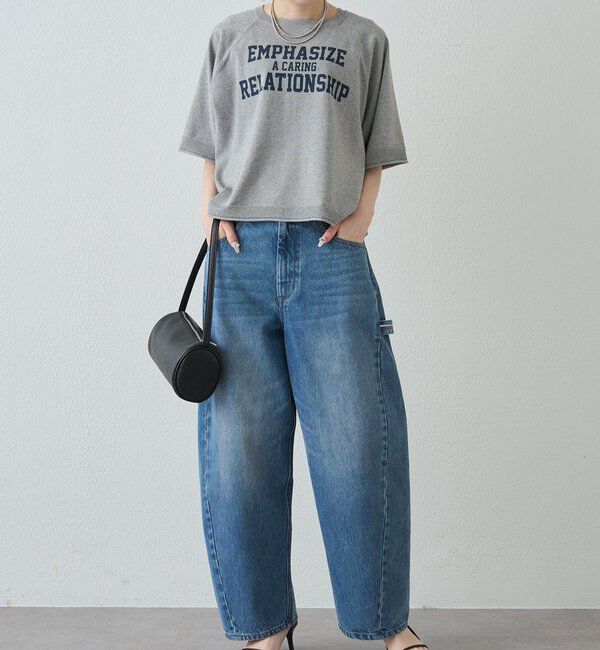  「アソートプリントハーフスリーブニット」|ニット・セーター|