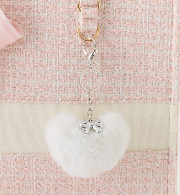  「【LouLoumei】スカーフ付ツイード横長キャリーオントート／自立可能／推し活」|ショルダー・メッセンジャー|