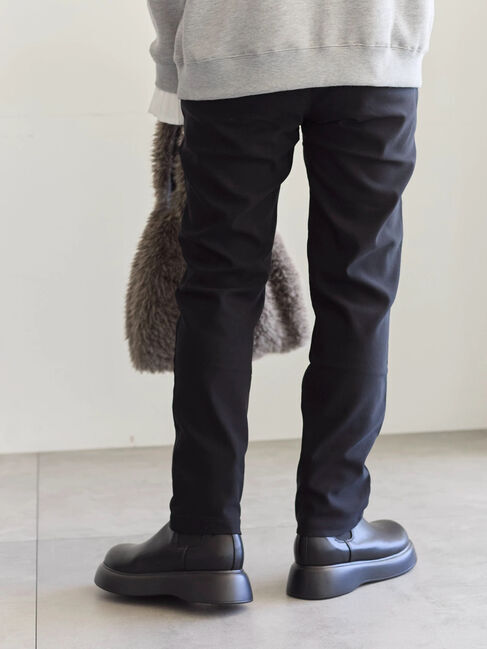 Samansa Mos2 blue「裏起毛ストレッチパンツ」|その他|