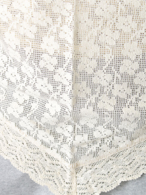 Samansa Mos2「三角ストール付カットワーク刺繍Tシャツ」|Tシャツ・カットソー|