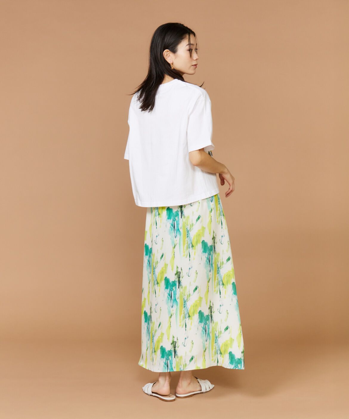 INED「半袖Tシャツ ボタニカル《manipuri》」|Tシャツ・カットソー|