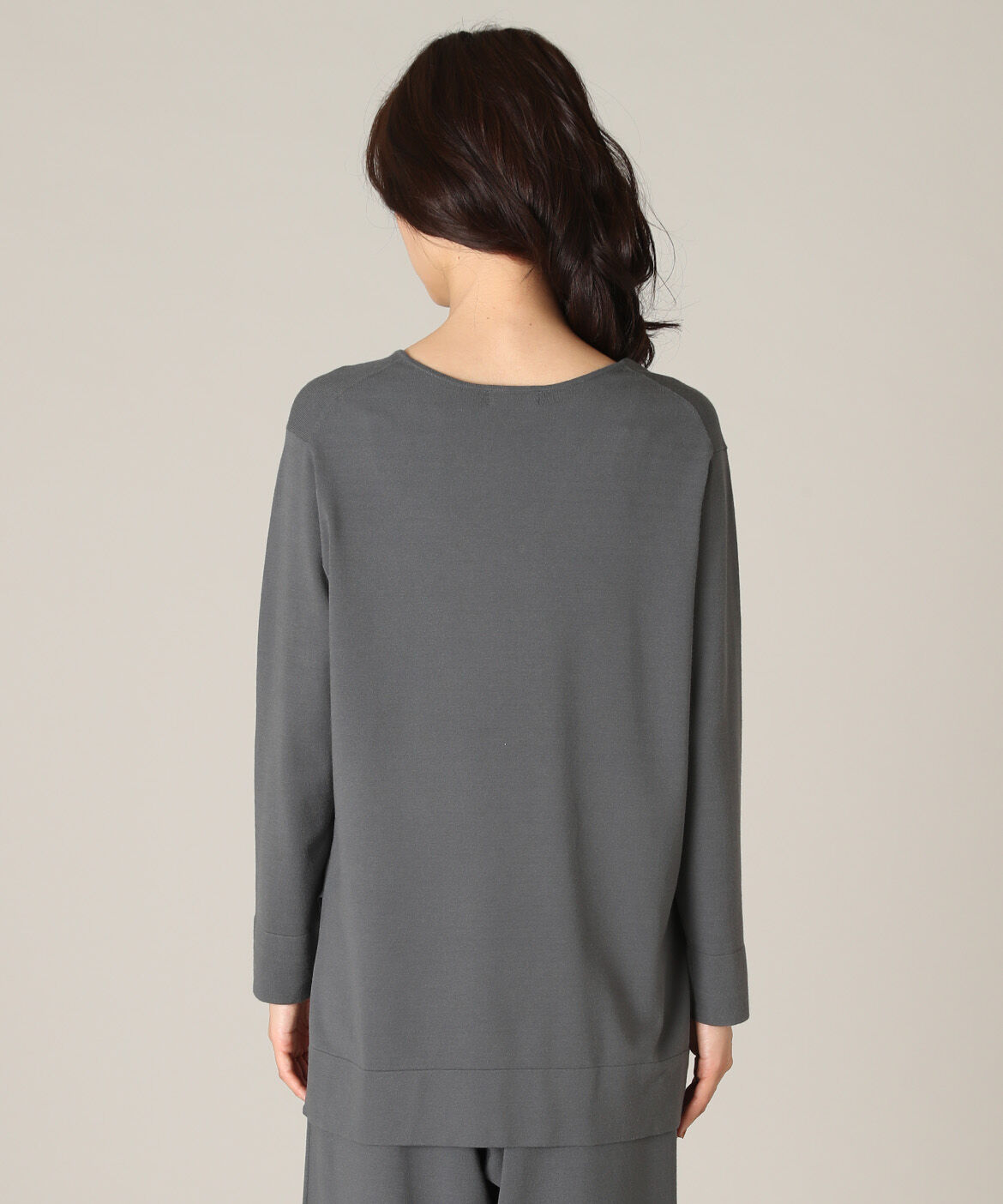 7-IDconcept.「サイドスリットVネックニット」|ニット・セーター|