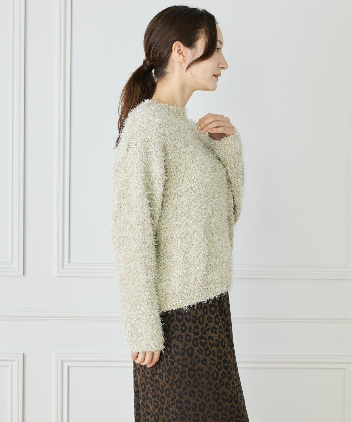 Le Souk「フェザーヤーンニットプルオーバー」|ニット・セーター|