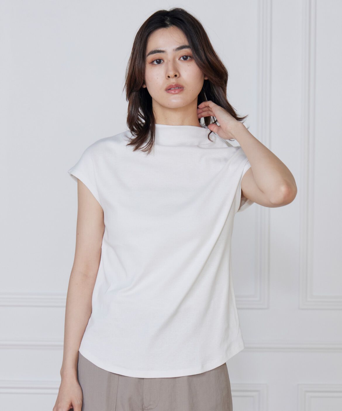 DAY by DAY it&rsquo;s international「ボトルネックカットソー《スビン綿MIXフライス》」|Tシャツ・カットソー|グレー1