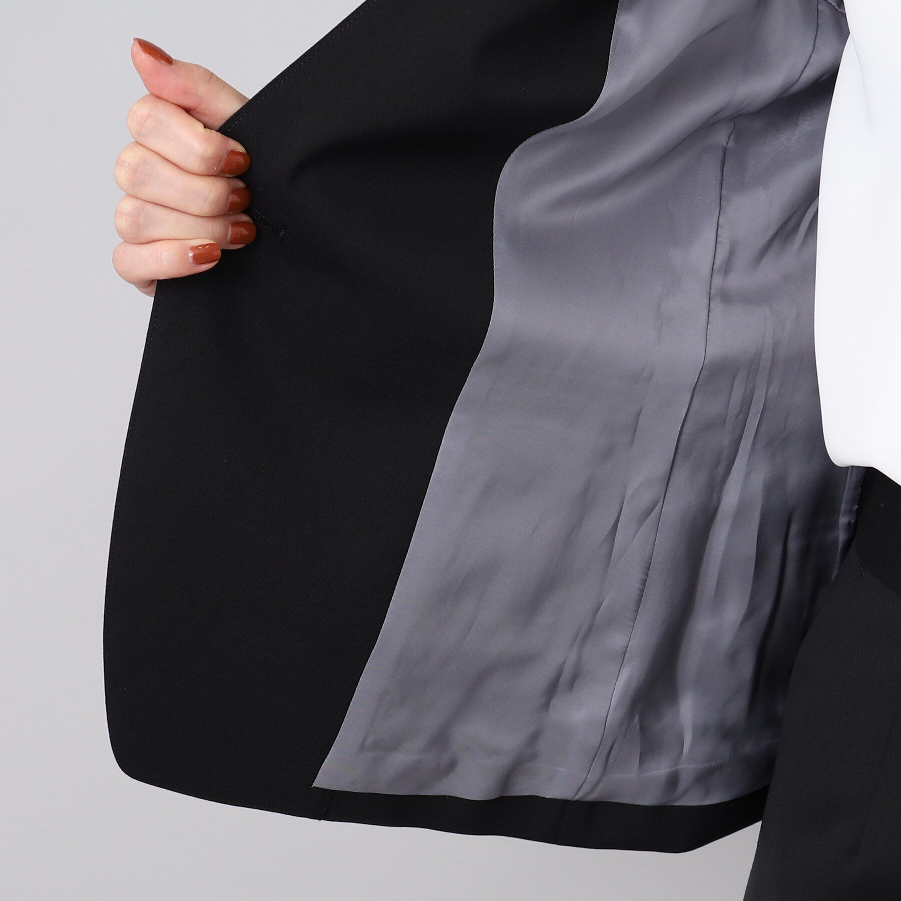 UNTITLED「ファインウーステッド カラーレスジャケット」|ノーカラージャケット|