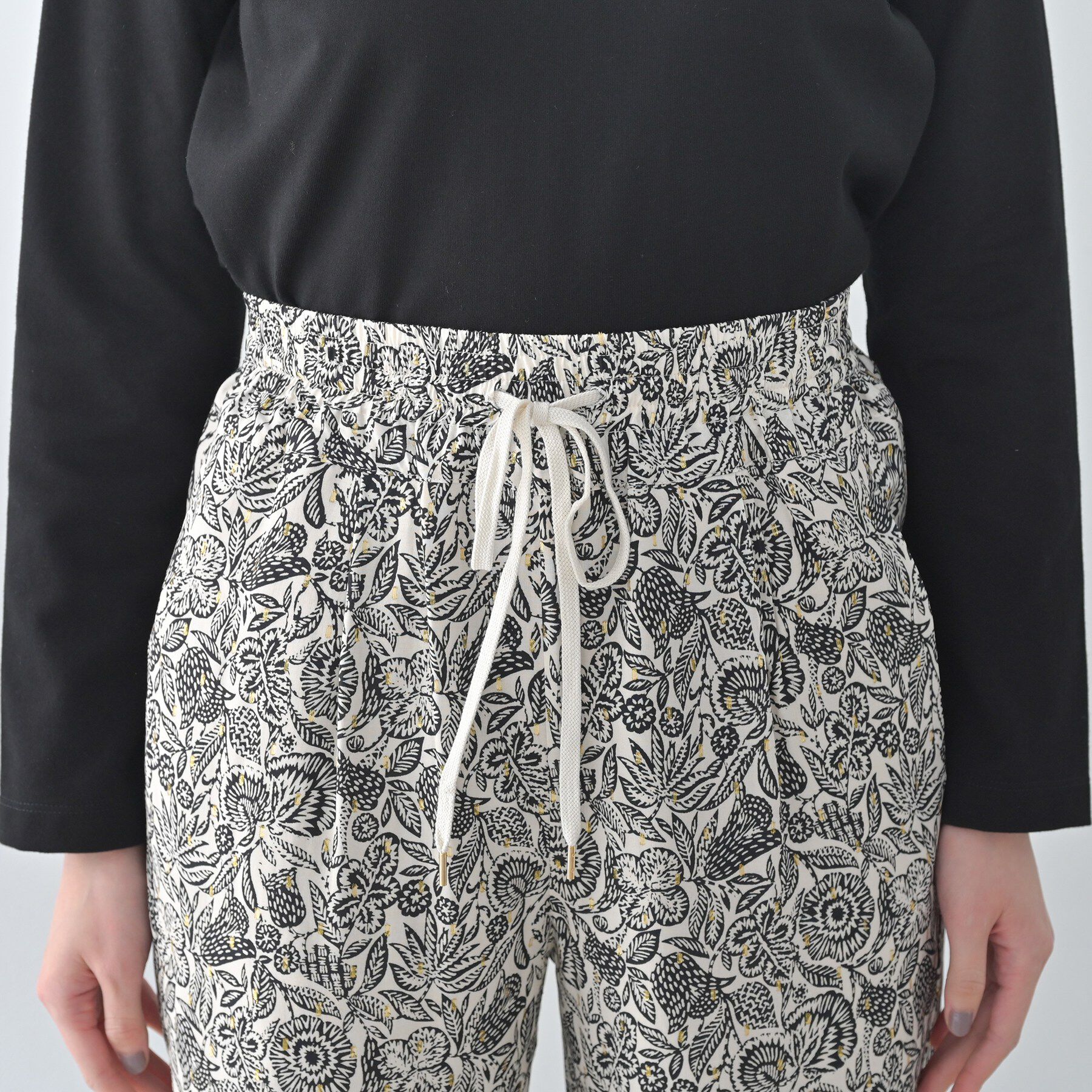 UNTITLED「【Munich】ワイドレッグイージーパンツ／flower」|その他|