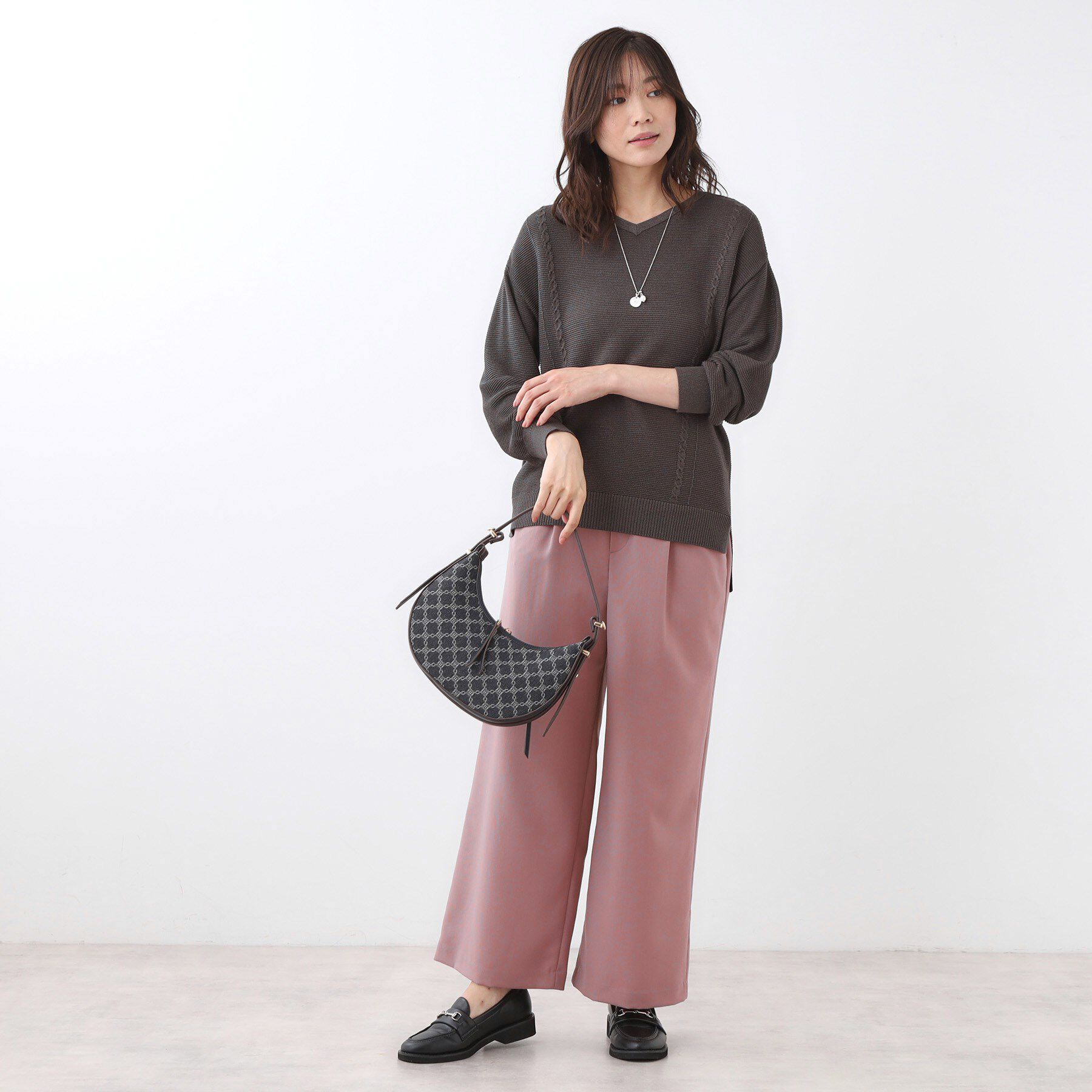 Reflect「【すっきりシルエット】ワイドクロップドパンツ」|その他|